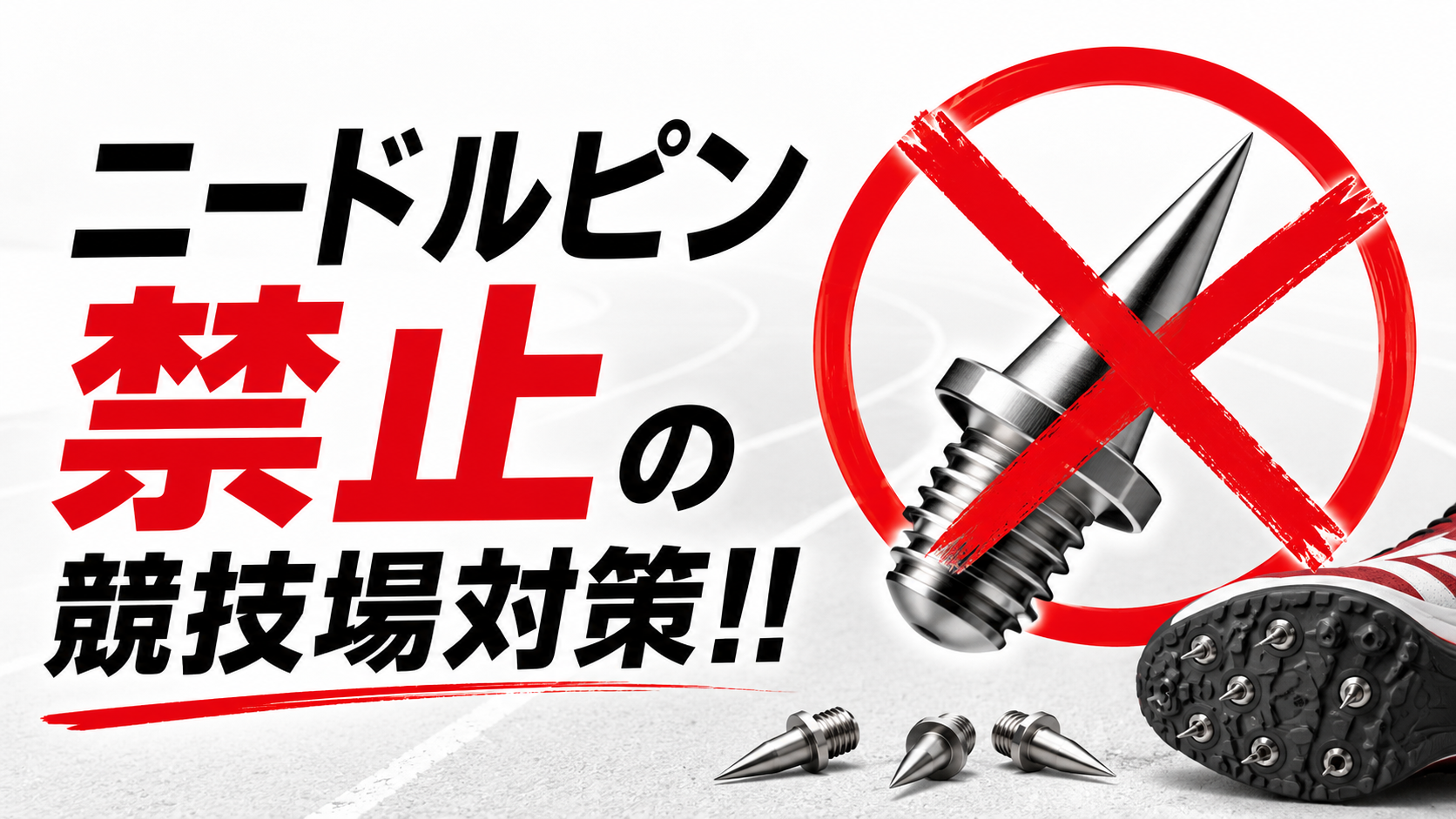 ニードルピン禁止の競技場